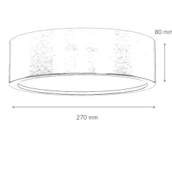 LED Deckenleuchte Wohnzimmer Holzlampe Eiche