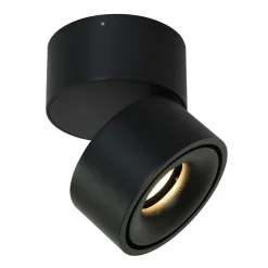 LED Deckenspot Metall Schwarz Ø78 cm rund 8 W 2700 K