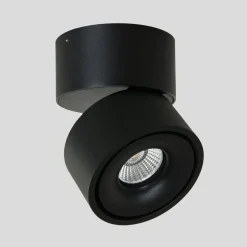 LED Deckenspot Metall Schwarz Ø78 cm rund 8 W 2700 K