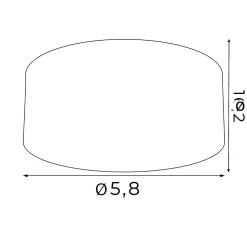 LED Deckenspot Schwarz Metall Ø5,8 cm 4000 K 2150 lm