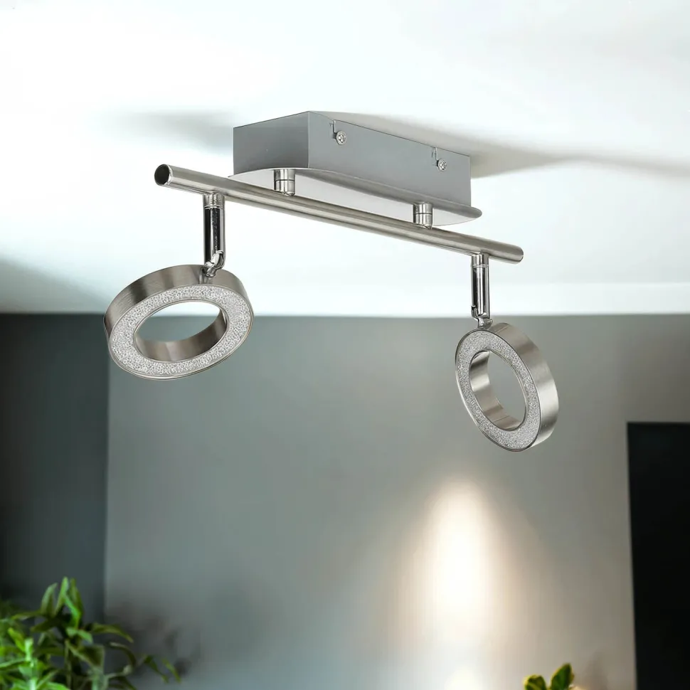 LED Deckenstrahler länglich 34 cm 2-flammig Wohnzimmer