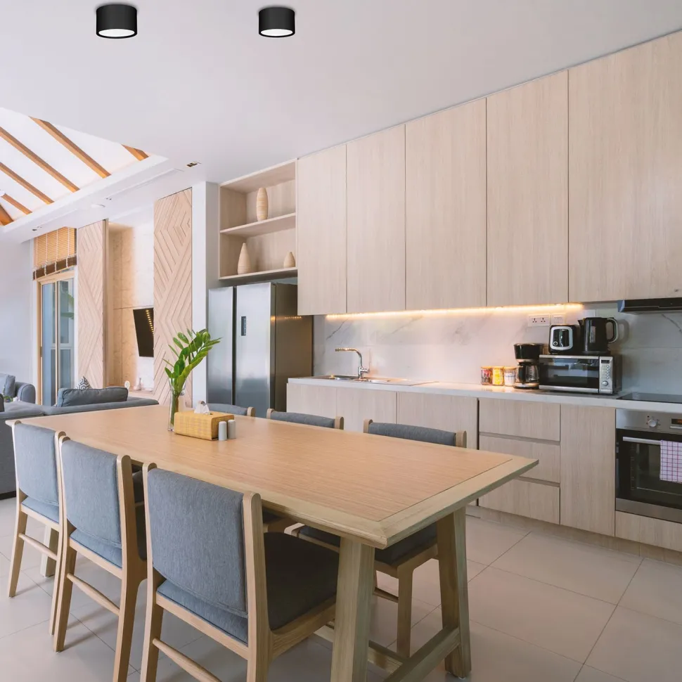 LED Deckenstrahler Schwarz Metall Ø5,8 cm 4000 K 762 lm