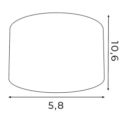 LED Deckenstrahler Schwarz Metall Ø5,8 cm 4000 K 762 lm
