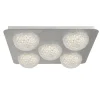 LED Einbauspot in Silber Metall L:43 cm 6 W 5-flammig