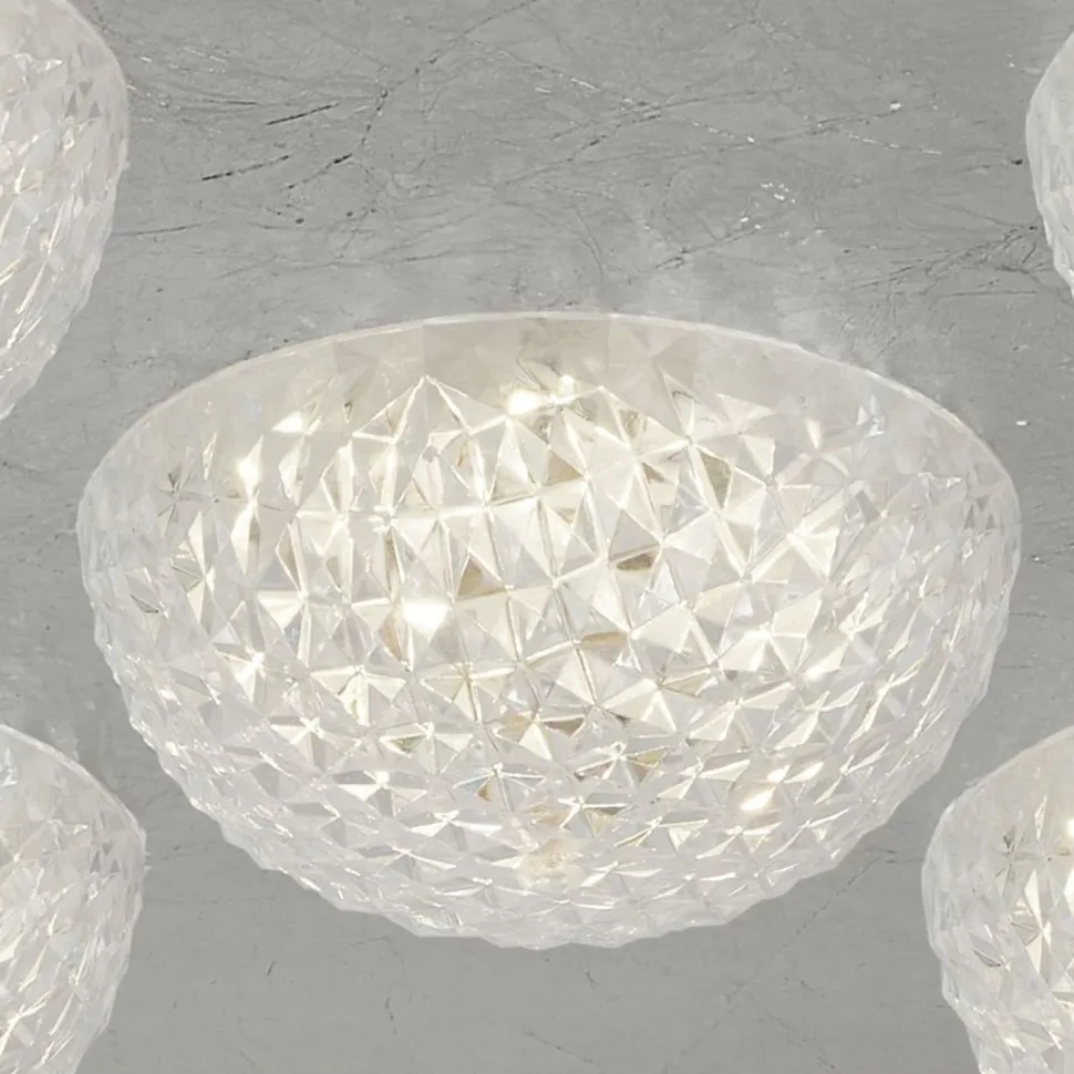 LED Einbauspot in Silber Metall L:43 cm 6 W 5-flammig