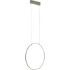 LED Hängelampe Aluminium Ring Seidenolive 21 W 660 lm