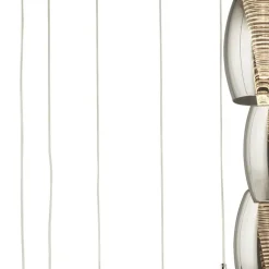 LED Hängelampe Chrom Rauchgrau 3000 K 1705 lm Metall