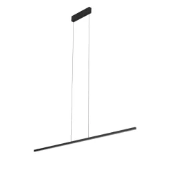 LED Hängelampe Schwarz 4000 K B: 150 cm länglich neutralweiß