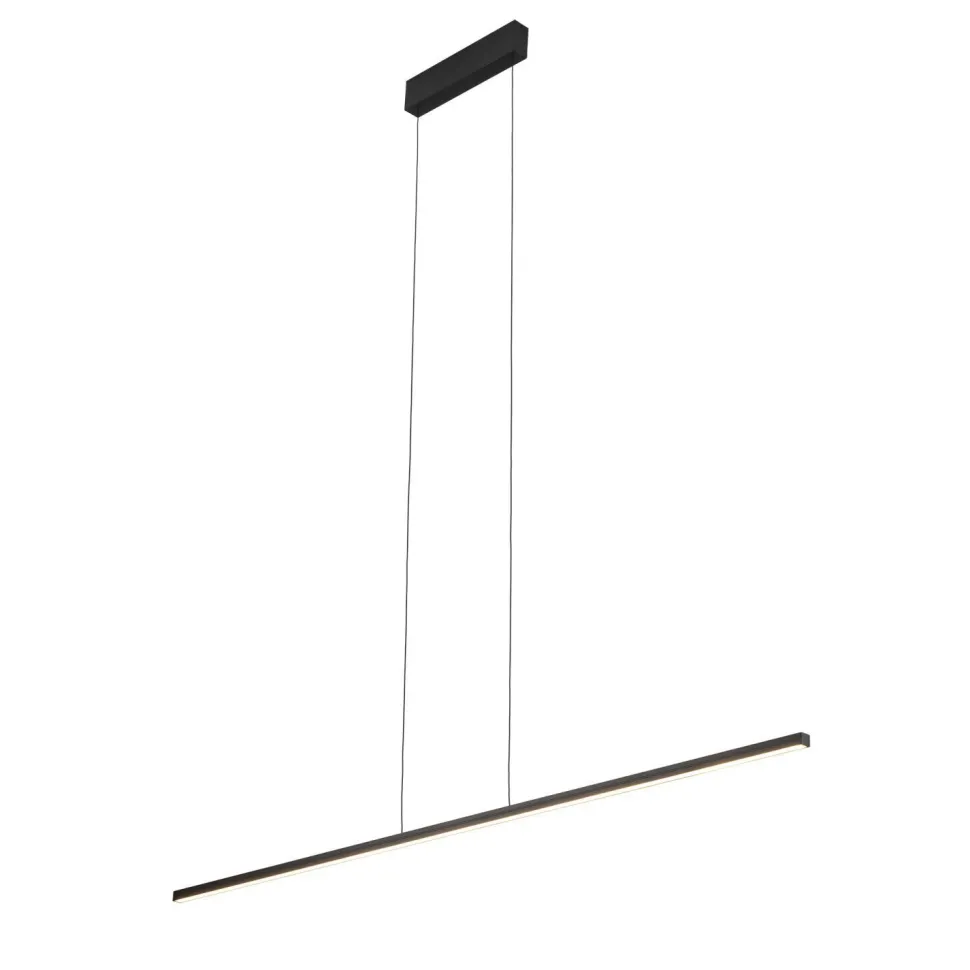LED Hängeleuchte 3000 K 1150 lm Schwarz B; 150 cm länglich