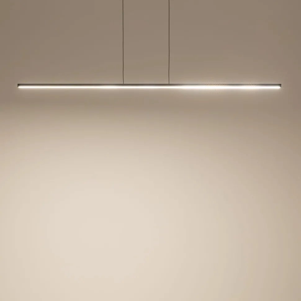 LED Hängeleuchte 3000 K 1150 lm Schwarz B; 150 cm länglich