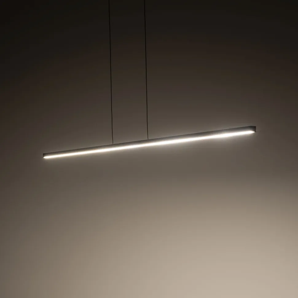 LED Hängeleuchte 3000 K 1150 lm Schwarz B; 150 cm länglich