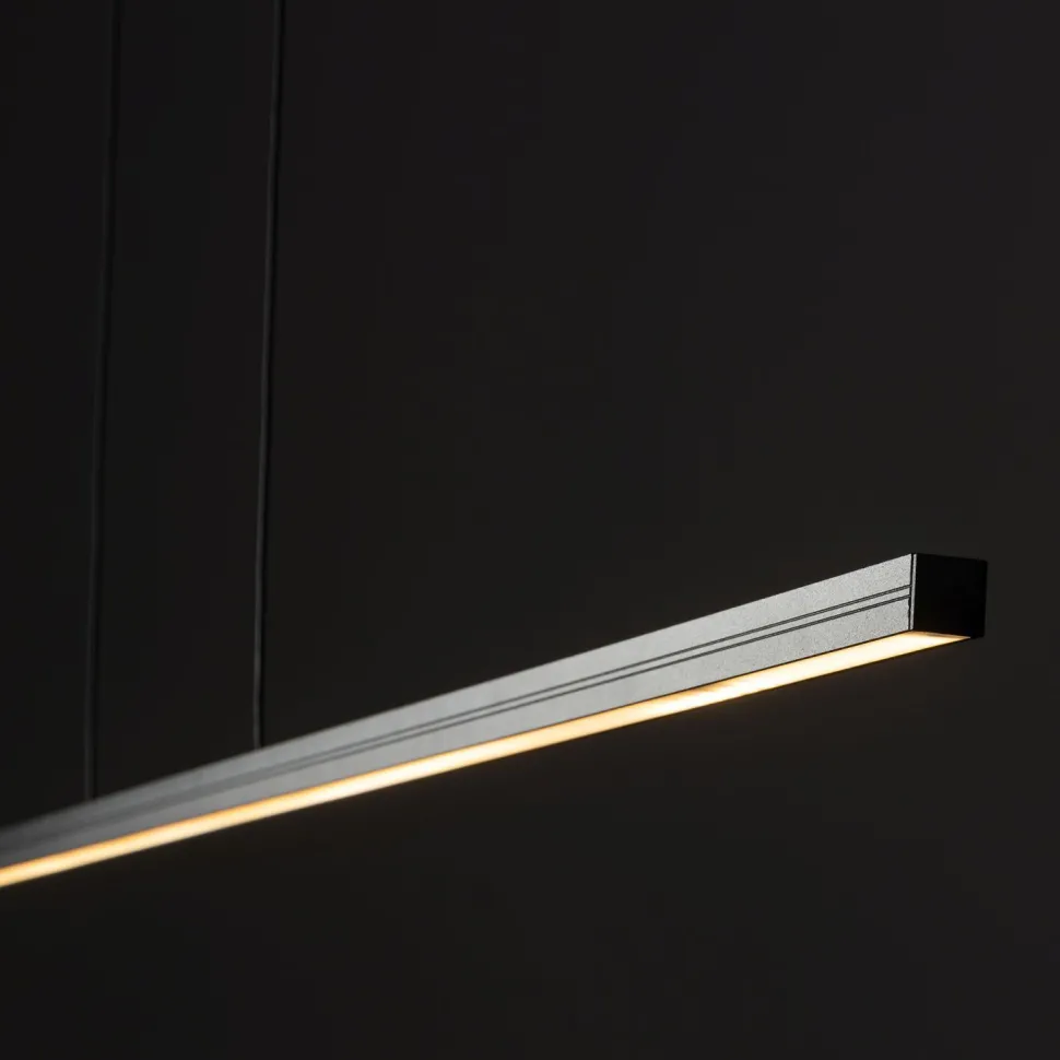LED Hängeleuchte 3000 K 1150 lm Schwarz B; 150 cm länglich