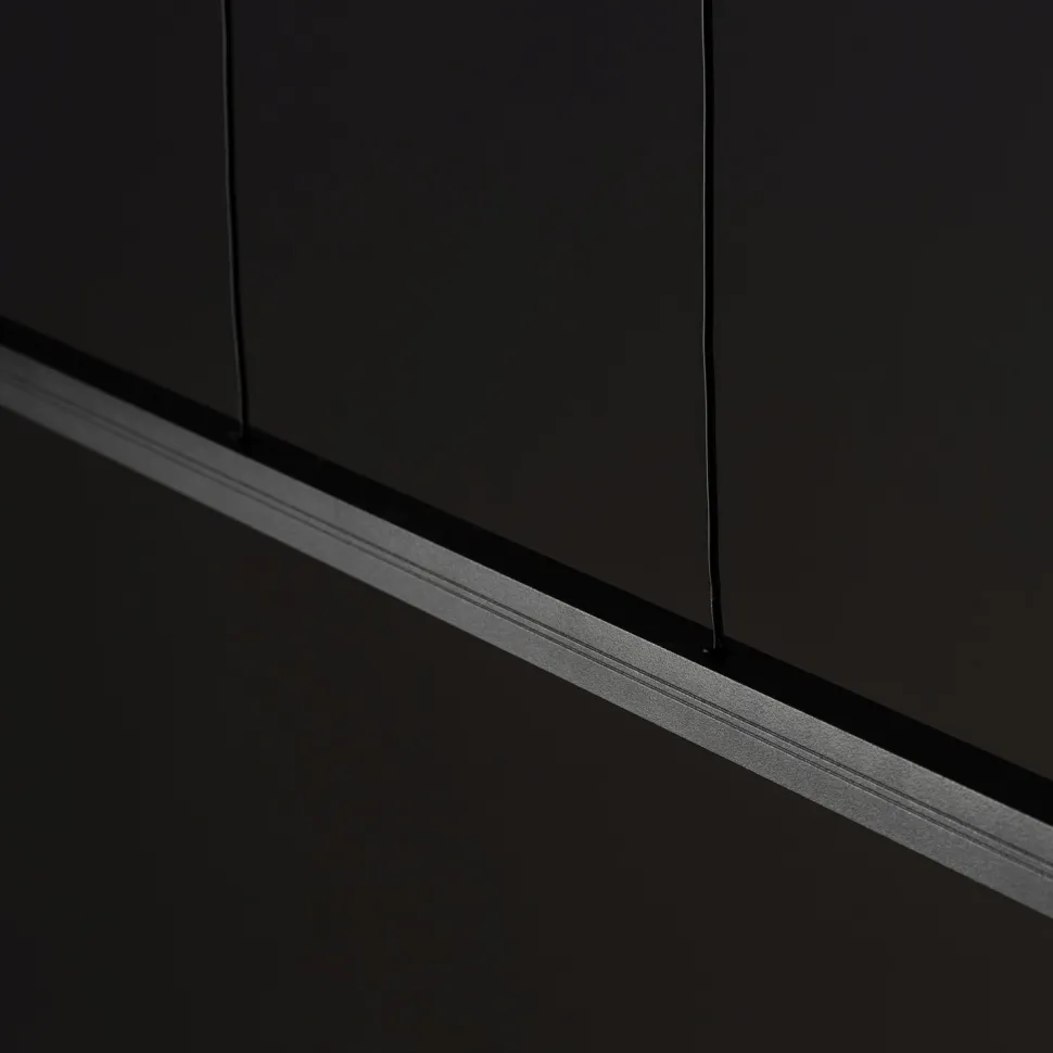 LED Hängeleuchte 3000 K 1150 lm Schwarz B; 150 cm länglich