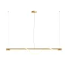 LED Hängeleuchte Aluminium in Gold Weiß länglich 910 lm