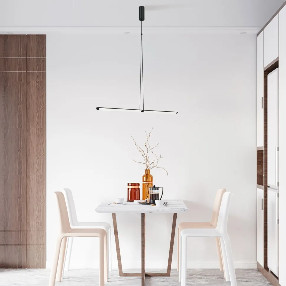 LED Hängeleuchte Glas Aluminium Farbwechsel 3000-6000 K