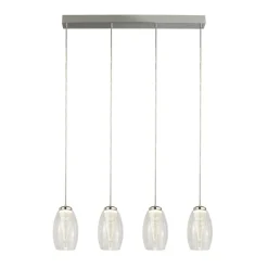 LED Hängeleuchte Glas B: 75,5 cm H: max. 150 cm verstellbar