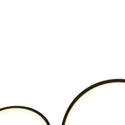 LED Hängeleuchte Schwarz Weiß B: 109 cm groß 3000 K