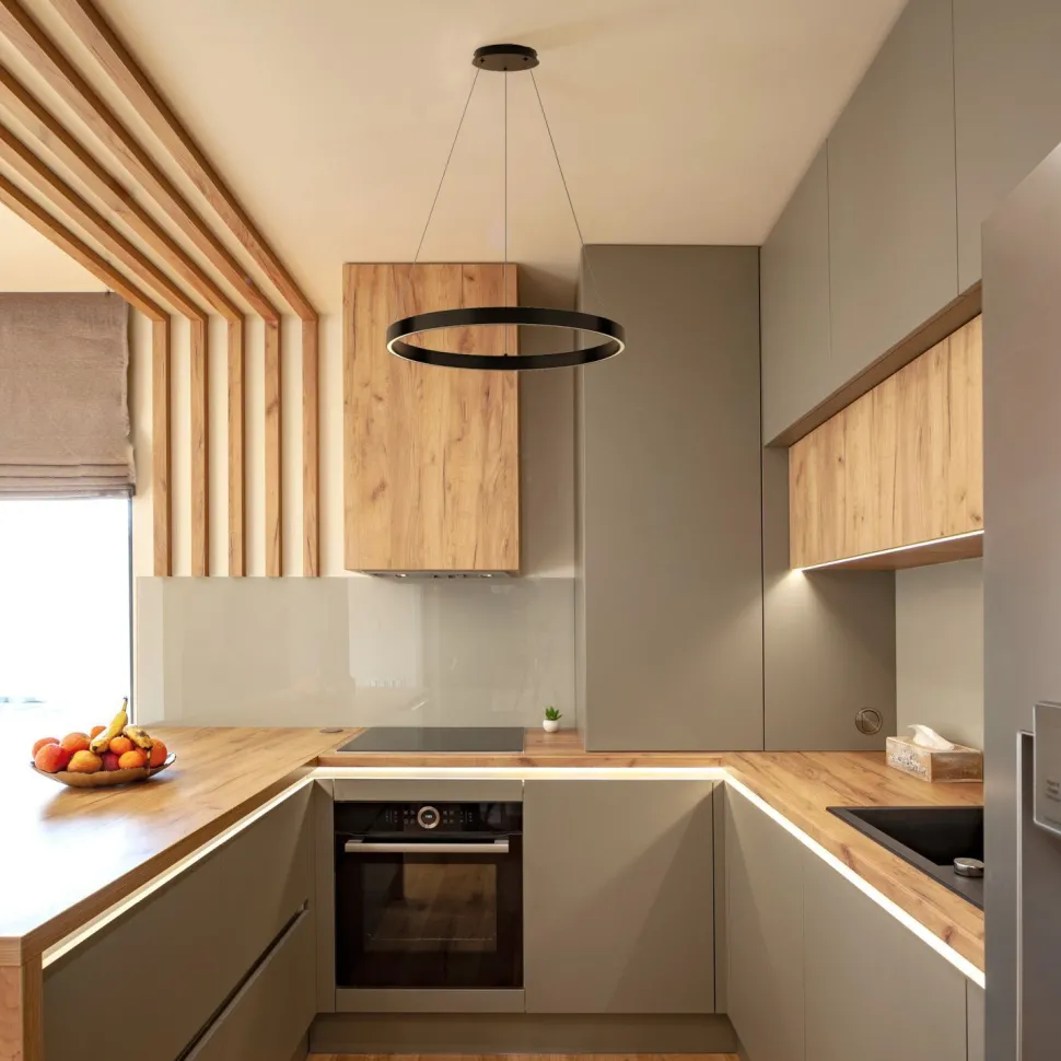 LED Kronleuchter Ring rund Ø 60 cm H: max. 120 cm