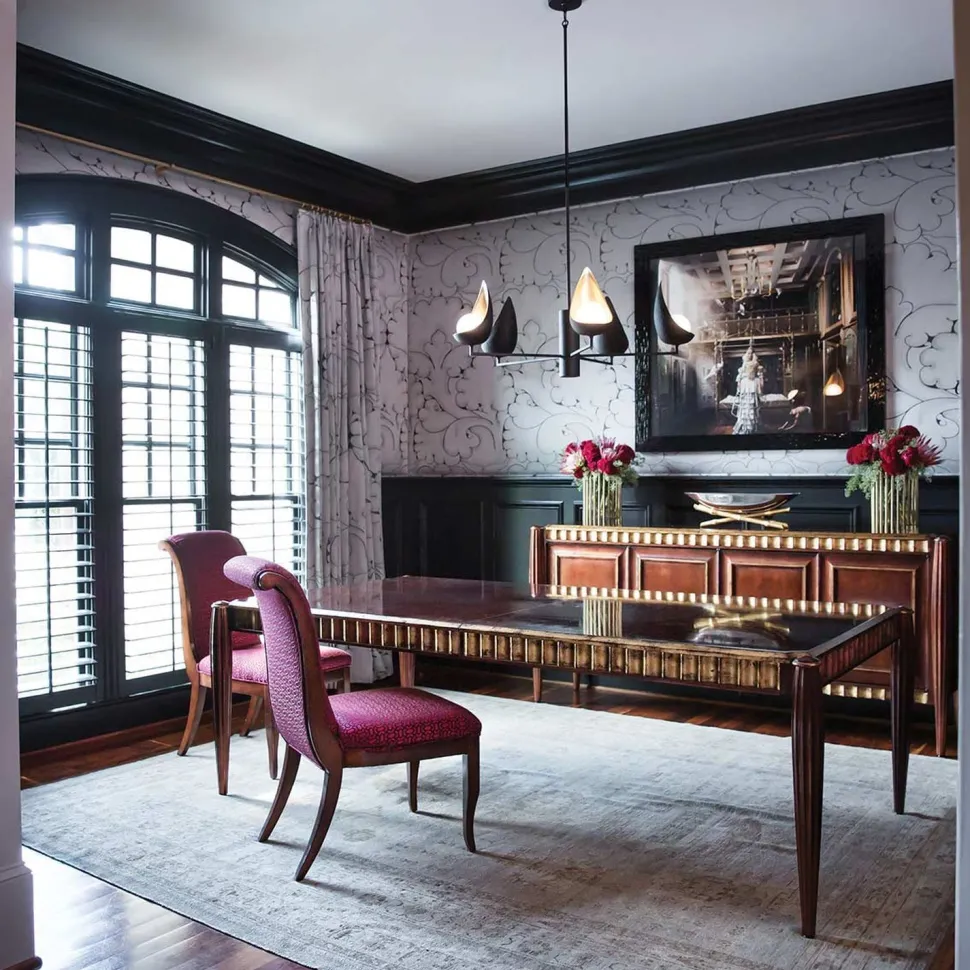 LED Kronleuchter Schwarz Gold Weiß Ø 91,4 cm verstellbare Höhe