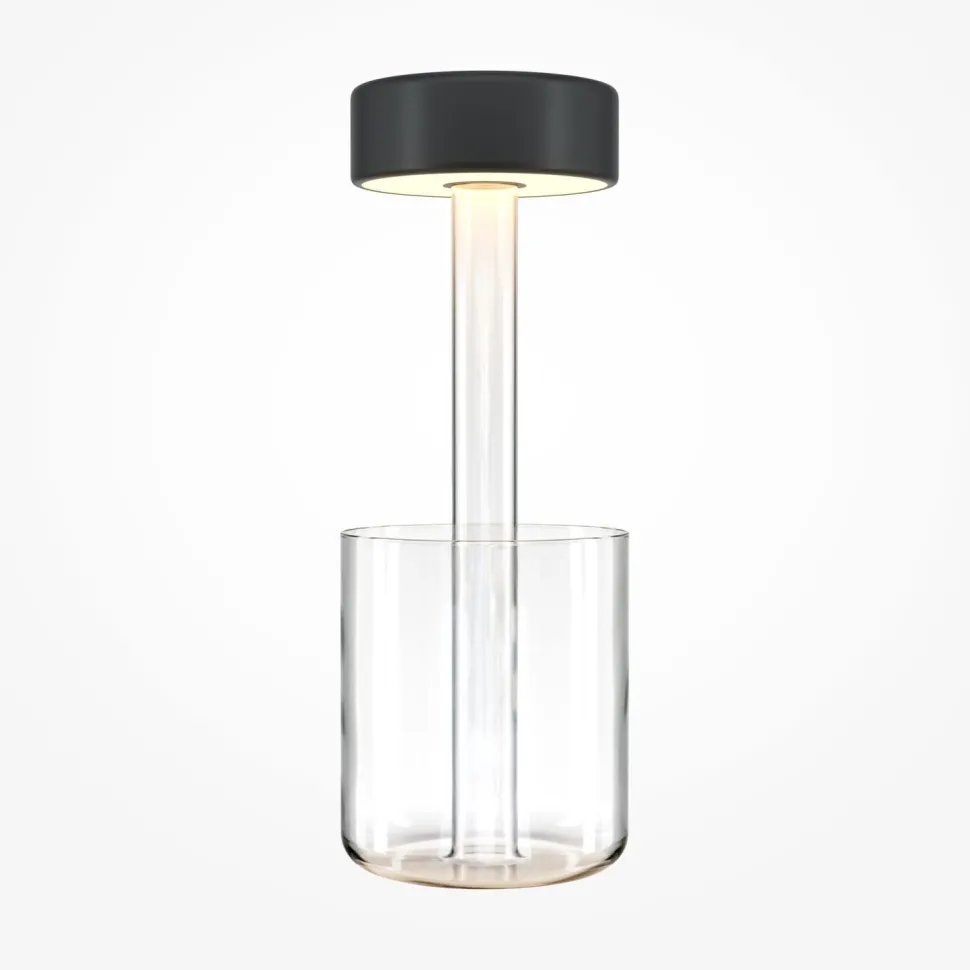 LED Nachttischleuchte Glas dimmbar Touch Funktion rund