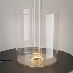 LED Nachttischleuchte Glas dimmbar Touch Funktion rund