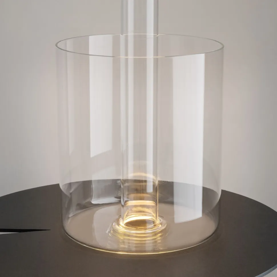 LED Nachttischleuchte Glas dimmbar Touch Funktion rund