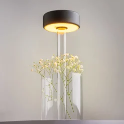 LED Nachttischleuchte Glas dimmbar Touch Funktion rund