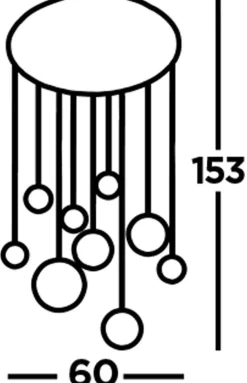 LED Pendelleuchte 4000 K 3992 lm Ø 60 cm rund