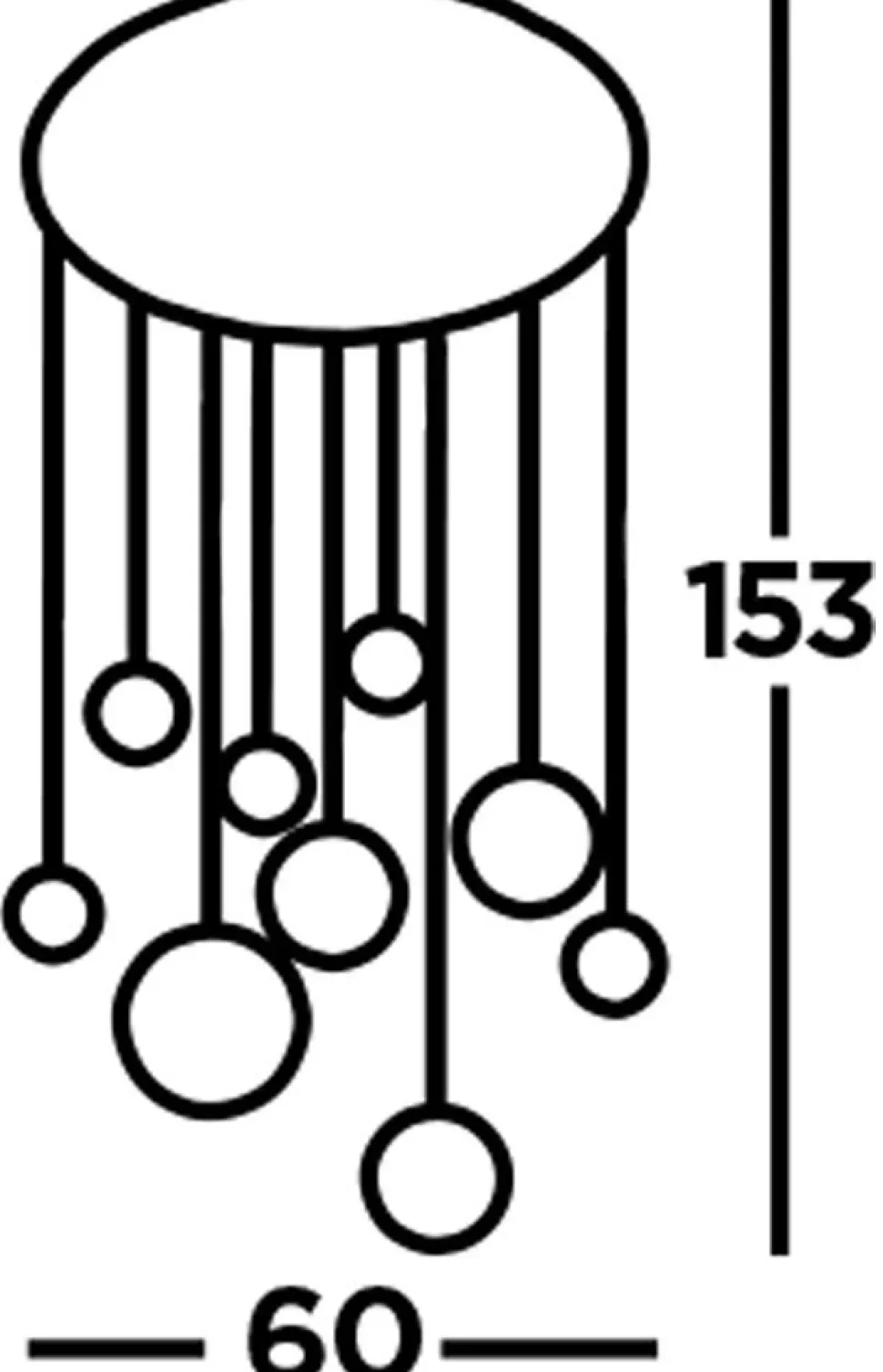 LED Pendelleuchte 4000 K 3992 lm Ø 60 cm rund