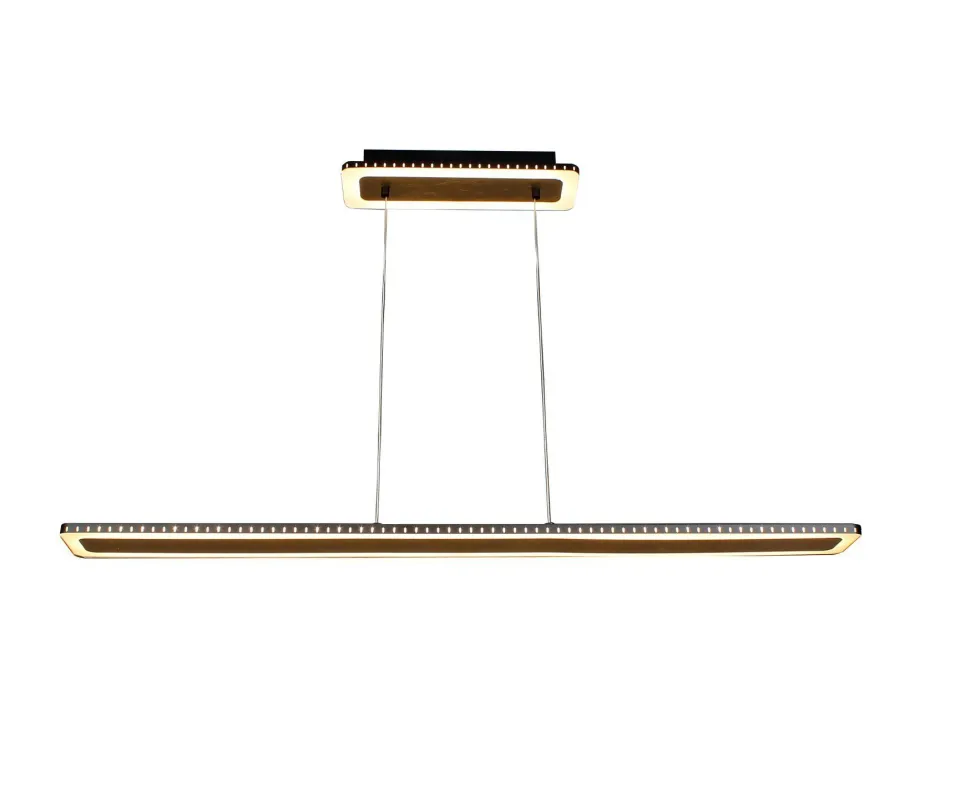 LED Pendelleuchte Aluminium Gold Schwarz 3000 K 120 cm