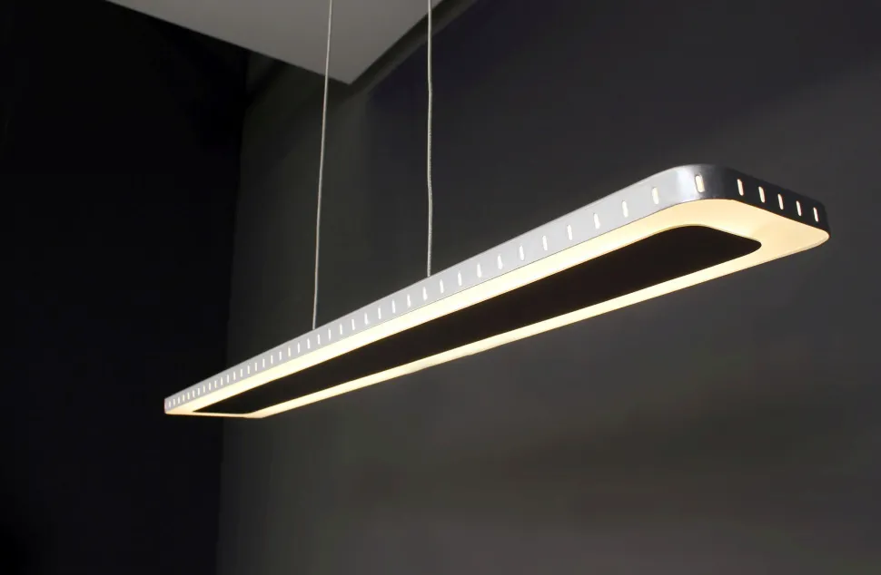LED Pendelleuchte Aluminium Edelstahl Schwarz 3000 K
