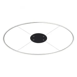 LED Pendelleuchte Anthrazit oval 3000 K 118 cm dimmbar