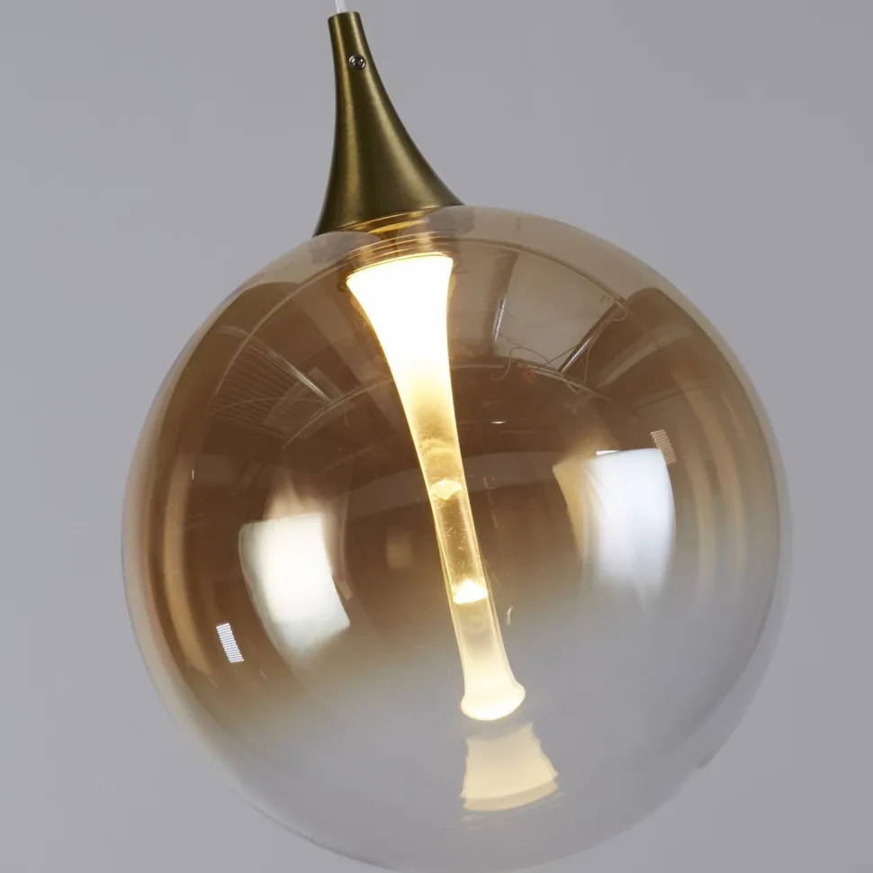 LED Pendelleuchte Glaskugeln 107 cm 3000 K 8-flammig