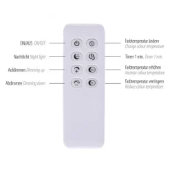 LED Pendelleuchte Holz Fernbedienung L:120 cm dimmbar