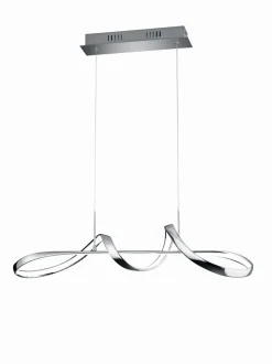 LED Pendelleuchte in Chrom dimmbar L:81 cm 37 W 4500 lm