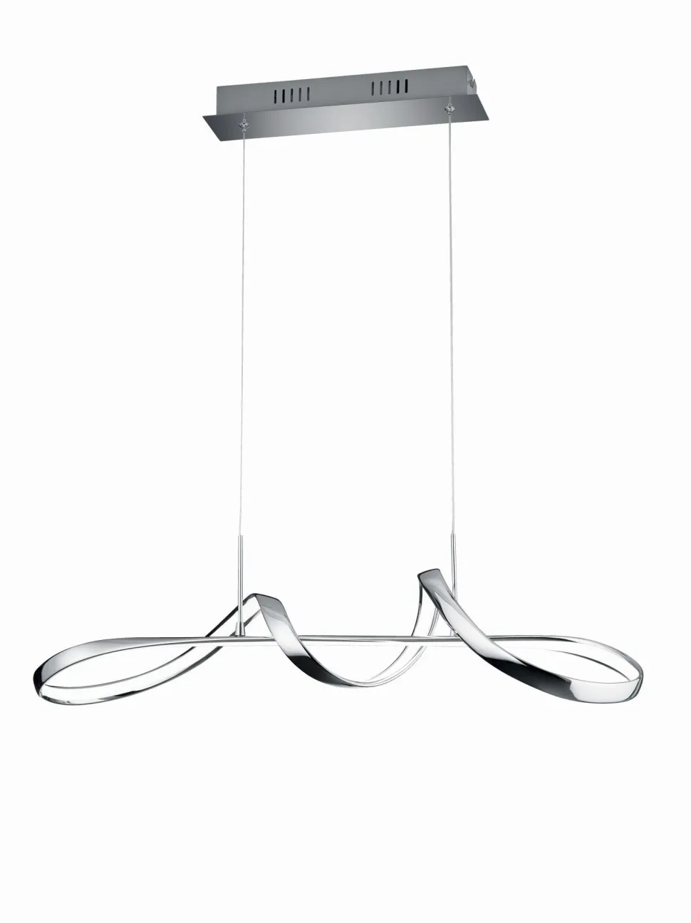 LED Pendelleuchte in Chrom dimmbar L:81 cm 37 W 4500 lm