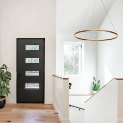 LED Pendelleuchte Metall Kunststoff Ø100 cm 80 W 2700 K