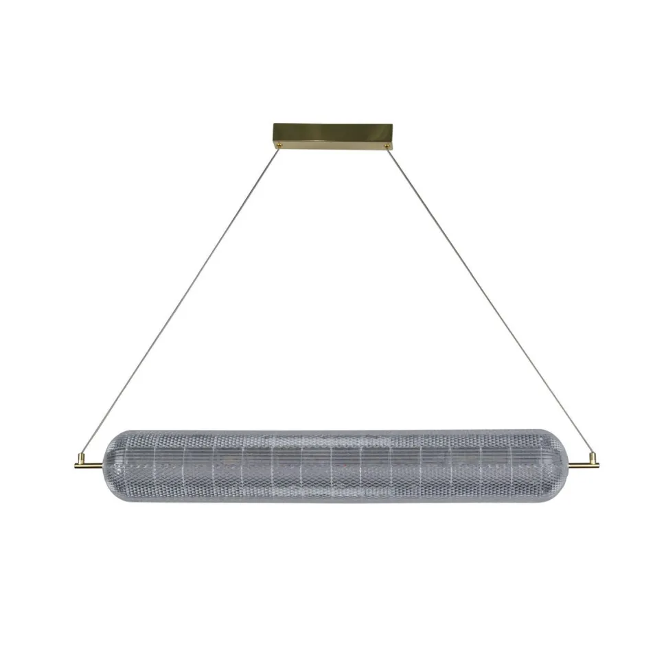 LED Pendelleuchte Metall in Messing 42 W 3000 K 108 cm