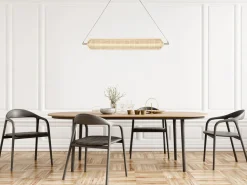 LED Pendelleuchte Metall in Messing 42 W 3000 K 108 cm