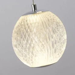 LED Pendelleuchte Metall 5-flammig 21 W L:30 cm Chrom