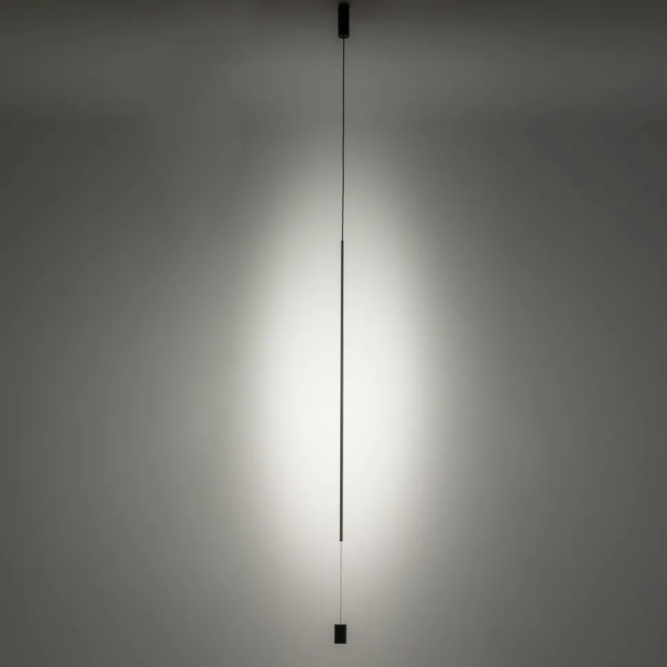 LED Pendelleuchte Schwarz Ø 5,5 cm Metall schmal