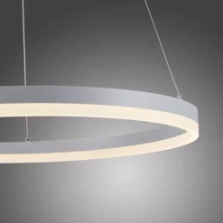 LED Pendelleuchte Weiß dimmbar 38 W 3000 K Ø60 cm Ring