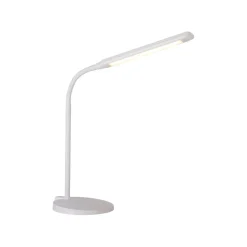 LED SchreibTischlampe Metall Weiß Touch 64 cm flexibel