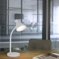 LED SchreibTischlampe Metall 38 cm Weiß 600 lm Modern