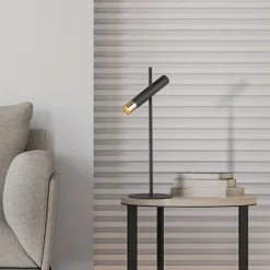 LED Schreibtischlampe Schwarz Gold 3000 K 50,5 cm