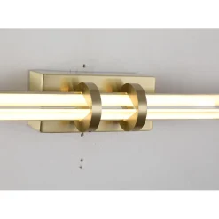 LED Spiegelleuchte in Messing 3000 K IP44 B:46,5 cm