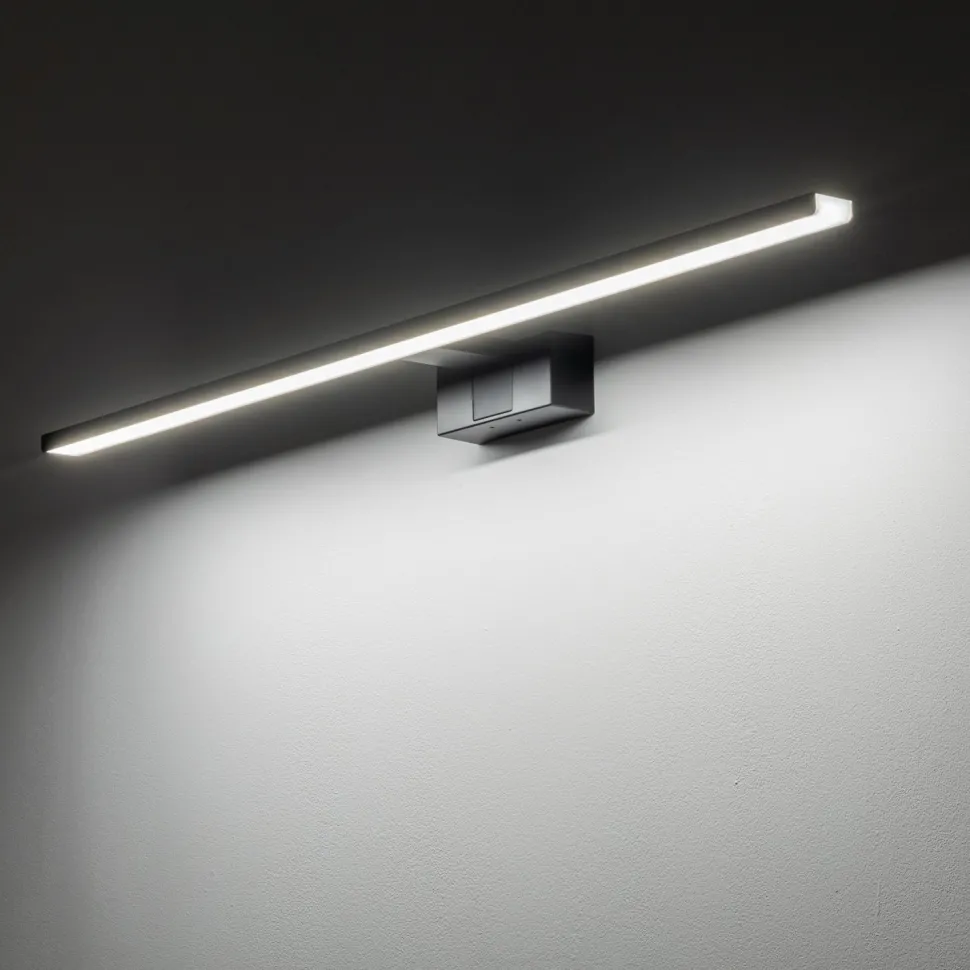 LED Spiegelleuchte IP44 Schwarz 4000 K neutralweiß