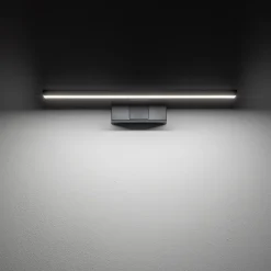 LED Spiegelleuchte IP44 Schwarz 4000 K 600 lm neutralweiß