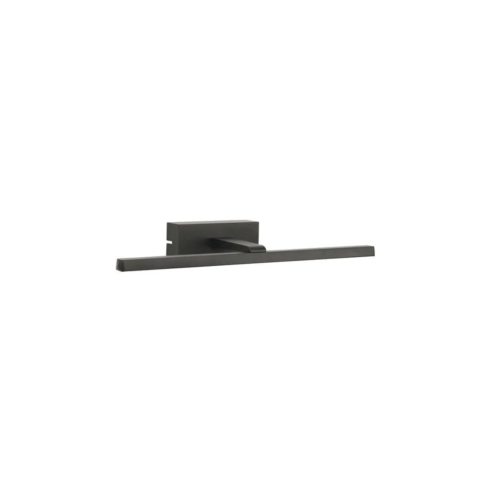 LED Spiegelleuchte Schwarz 3000 K 290 lm B: 45,5 cm Aluminium
