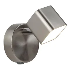 LED Spot Lampe Wand in Silber matt 3000 K 354 lm Metall